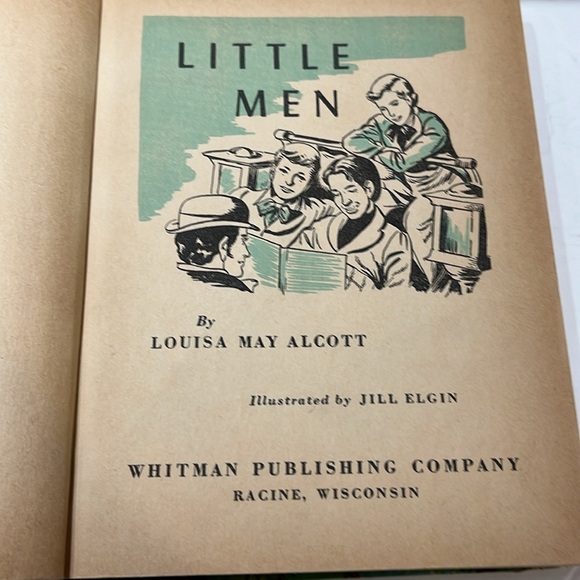 Vintage 1955 “Little Men” hardcover book by Louisa May Alcott. - Picture 2 of 11